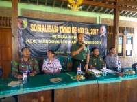 Kodim 0813 Sosialisasikan TMMD ke 100 di Meduri Margomulyo