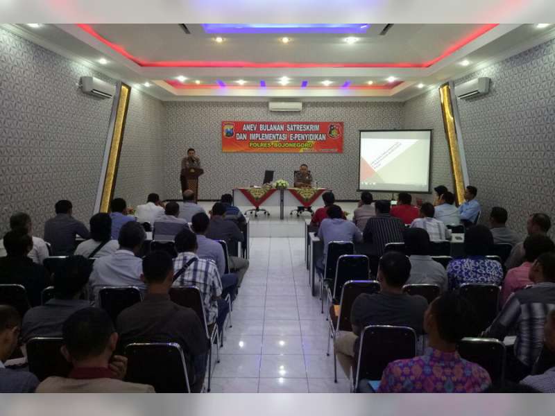 Modernisasi Pelayanan, Polres Bojonegoro Gelar Pelatihan Aplikasi E-Penyidikan