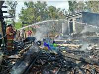 Rumah Warga di Ngraho Ludes Terbakar, Diduga Api dari Tungku Dapur