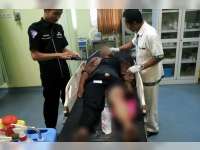 Tabrak Mobil Belok, Pengendara Vixion Masuk Rumah Sakit