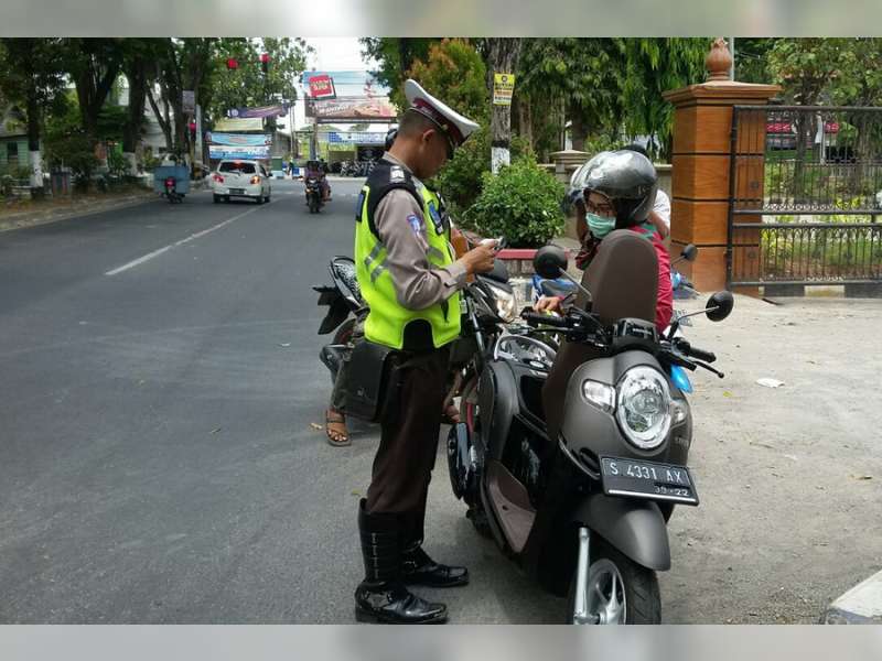 Sat Lantas Polres Bojonegoro Kembali Tindak 52 Kendaraan Pelanggar Aturan Lalu-Lintas
