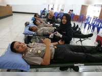 Peringati HUT ke-62, Sat Lantas Polres Bojonegoro Gelar Donor Darah