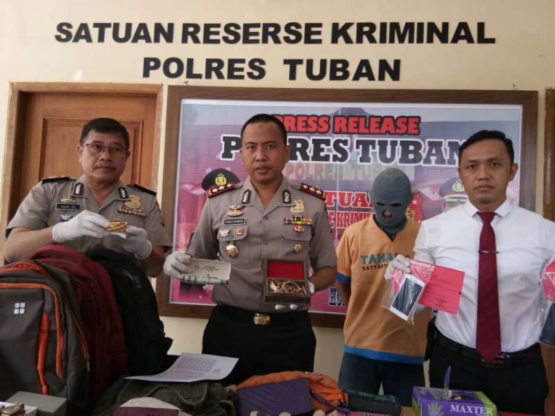 Polres Tuban Tangkap Pelaku Curat di Perumahan Karang Indah Timur