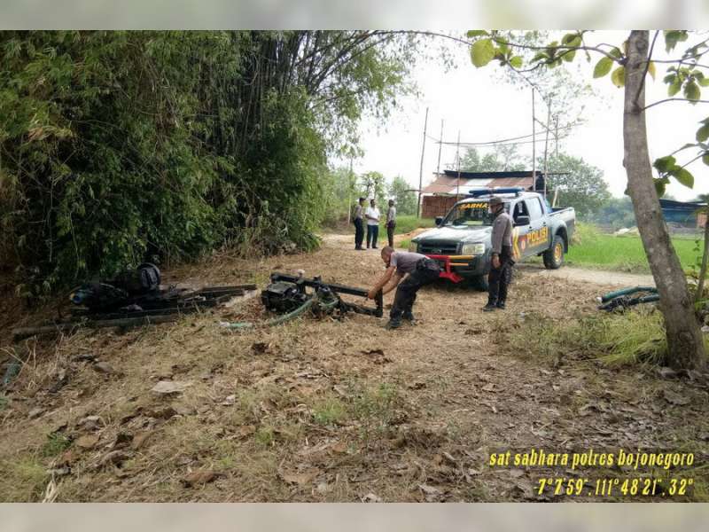 Polres Bojonegoro Kembali Lakukan Razia Penambang Pasir Bengawan Solo