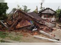Hujan Angin di Kalitidu, 1 Rumah Roboh Ratusan Lainnya Rusak Ringan, 3 Orang Luka-Luka