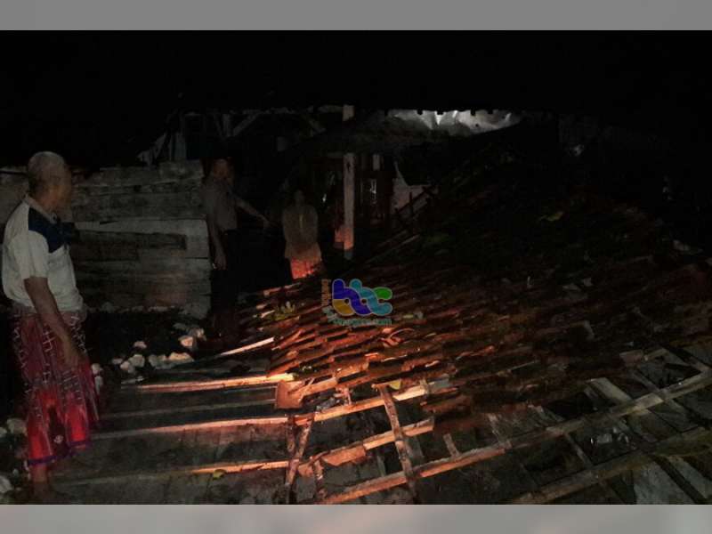 5 Rumah Warga Ngasem Roboh Diterjang Angin, Puluhan Lainnya Rusak Ringan