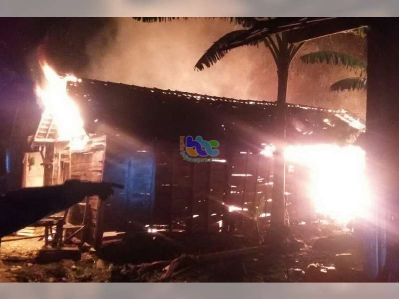 Rumah Warga Kasiman Ludes Terbakar, Kerugian Diperkirakan Capai Rp 150 Juta