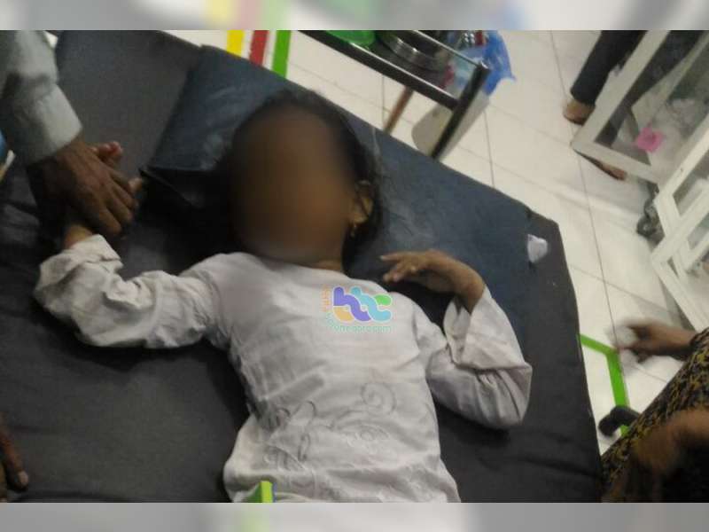 Ditabrak Motor Seorang Bocah Alami Patah Kaki