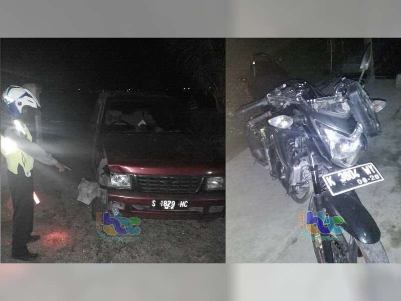 Isuzu Panther Langgar Motor di Sumberrejo, 2 Orang Luka Berat