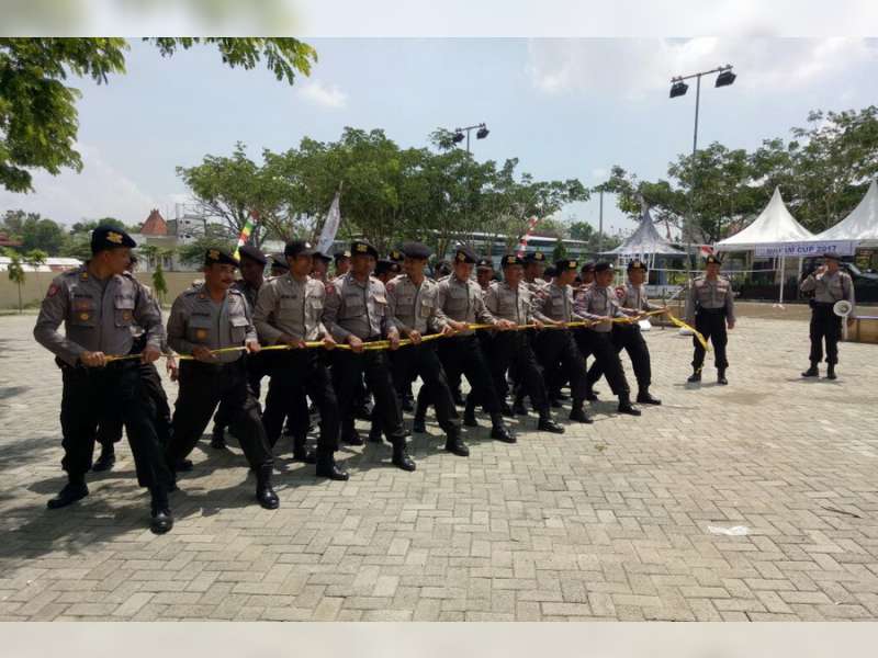 Polres Bojonegoro Rutin Latihan Dalmas Jelang Pilkada Serentak &nbsp;2018