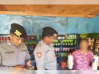 Sat Sabhara Polres Bojonegoro Kembali Gelar Razia Peredaran Miras Tanpa Ijin