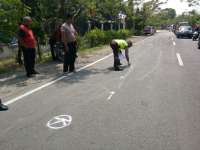 Polisi Lakukan Olah TKP Laka-Lantas di Baureno Yang Akibatkan Korban Jiwa