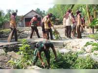 Ultah ke-10, Pramuka Kodim Bojonegoro Gelar Kerja Bakti