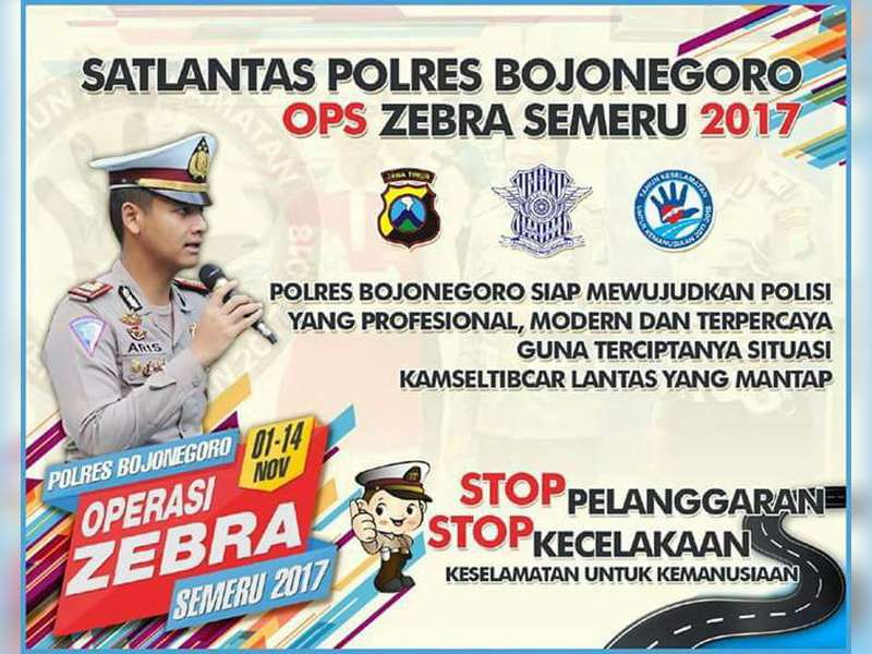 Kasat Lantas Polres Bojonegoro Sosialisasi Operasi Zebra Semeru 2017 Melalui Media