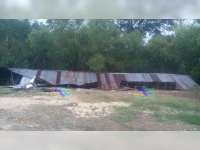 Gudang Milik Warga Kepohbaru Roboh Diterjang Angin