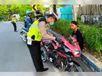 Ops Zebra Hari Kesembilan, Sat Lantas Polres Bojonegoro Tindak 444 Pelanggar