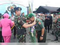 Tasyakuran HUT Brimob, Kapolres Lepas Dandim 0813 Bojonegoro ke Tempat Tugas Baru