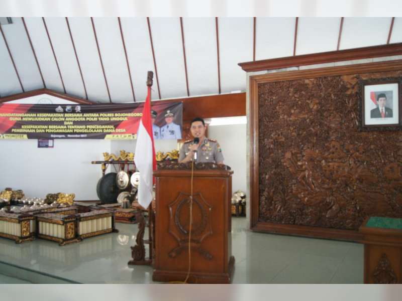 Polres Bojonegoro Turut Awasi Penggunaan Dana Desa