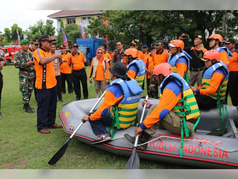 Bupati Blora Pimpin Apel Kesiapsiagaan Penanggulangan Bencana Banjir