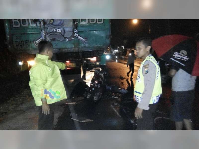 Motor Tabrak Truk Dari Belakang, Pengendara Motor Meninggal Dunia