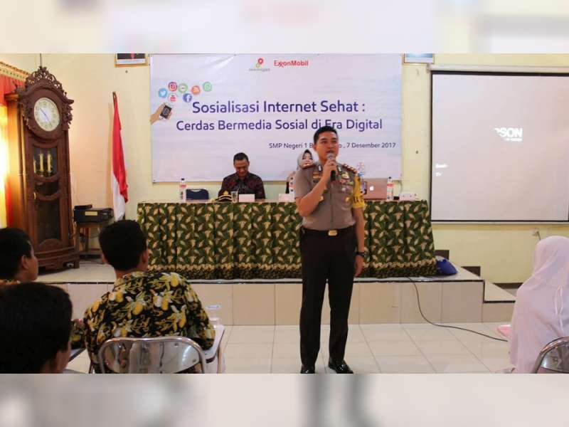 Kapolres Imbau Anak-Anak Sekolah Cerdas Menggunakan Internet