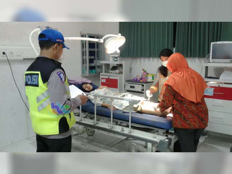 Diduga Sedang Balapan, Ninja Tubruk Beat  Seorang Pembonceng Luka-Luka