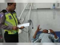 Supra X 125 Tubruk Supra Fit, Seorang Pengendara Luka-Luka