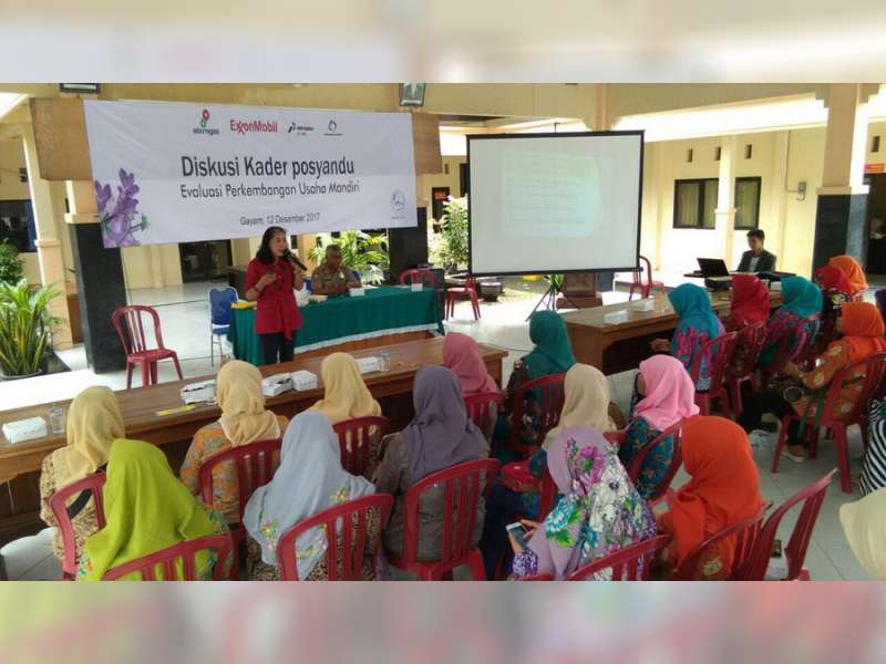 Kader Posyandu Kecamatan Gayam Ikuti Diskusi dan Pelatihan Kewirausahaan Mandiri