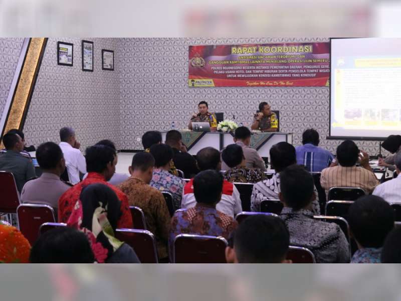 Jelang Peringatan Natal dan Tahun Baru 2018, Polres Bojonegoro Adakan Rakor Lintas Sektoral