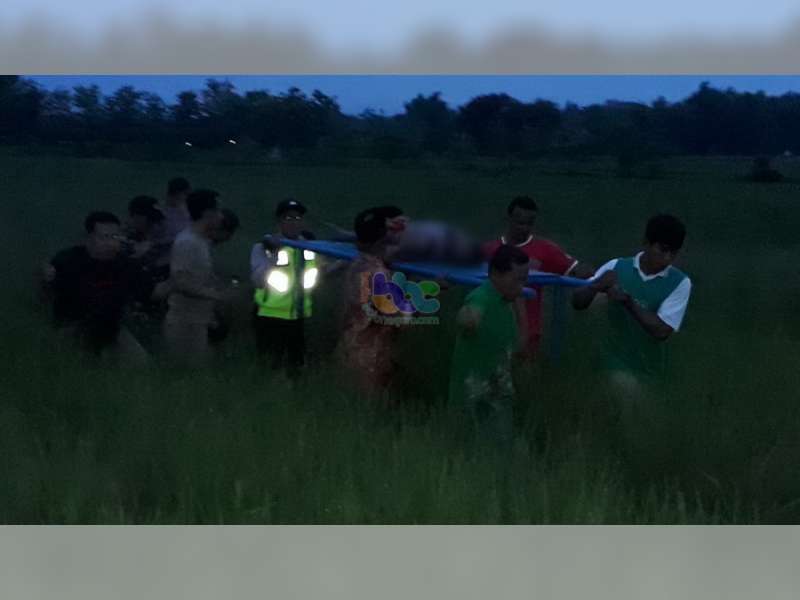 Diduga Disambar Petir, Warga Ngraho Ditemukan Meninggal di Sawah