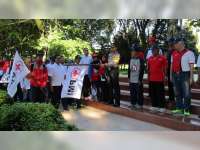 Kapolres Bojonegoro Lepas Keberangkatan Napak Tilas Sukarelawan PMI