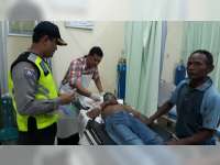 Akibat Jalan Bergelombang, Seorang Pemotor di Sugihwaras Terjatuh Hingga Tak Sadarkan Diri