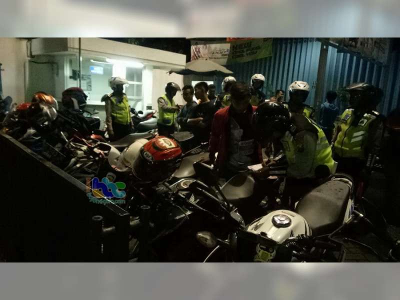 Razia Jelang Malam Tahun Baru, 45 Motor Knalpot Brong Diamankan Polres Bojonegoro