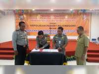 Polres Bojonegoro Tandatangai NPHD dengan Pemkab Bojonegoro