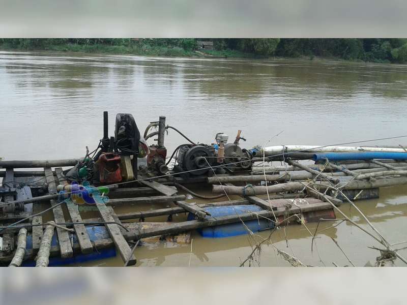 Polres Bojonegoro Kembali Tindak Tambang Pasir Ilegal di Bengawan Solo