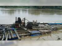 Polres Bojonegoro Kembali Tindak Tambang Pasir Ilegal di Bengawan Solo