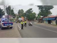 Sat Lantas Polres Bojonegoro Intensifkan Patroli di Jalur Rawan Laka Lantas