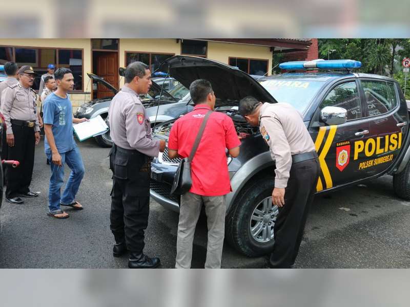 Persiapan Hadapi Pilkada, Kapolres Bojonegoro Periksa Kendaraan Dinas Anggota