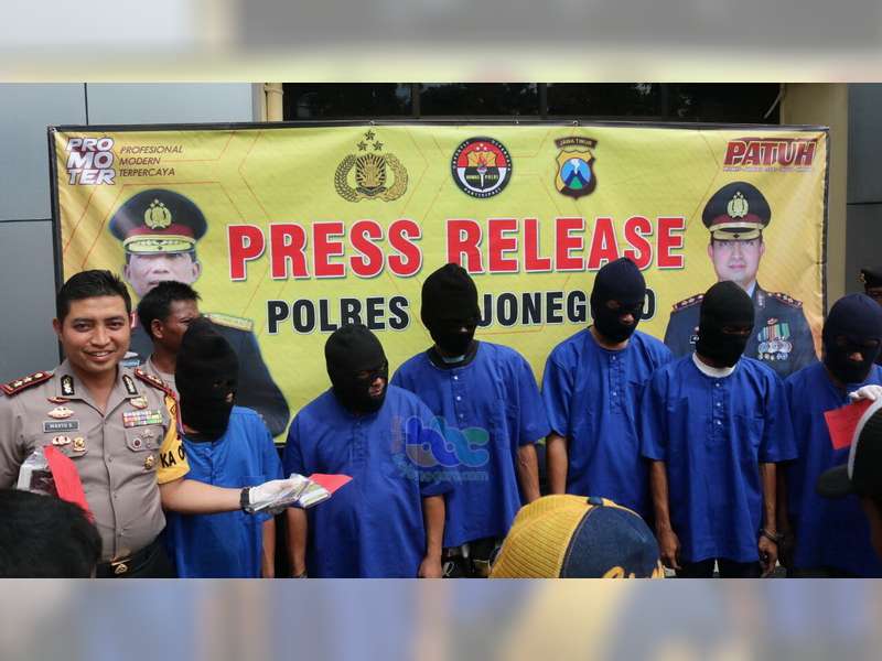 Polres Bojonegoro Ringkus 6 Orang, Komplotan Pelaku Curanmor