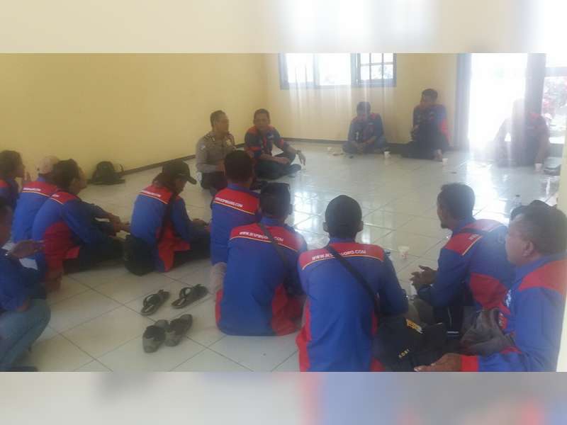 Sat Lantas Polres Bojonegoro, Sosialisasi Keselamatan Berlalu-Lintas Pada Perguruan Silat