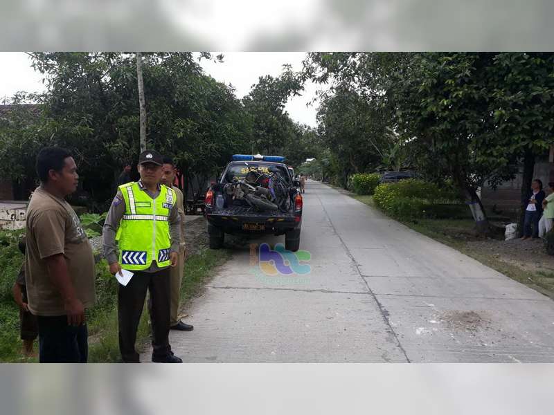 Motor Tabrak Sepeda Pancal di Ngasem, Pengayuh Sepeda Luka Berat