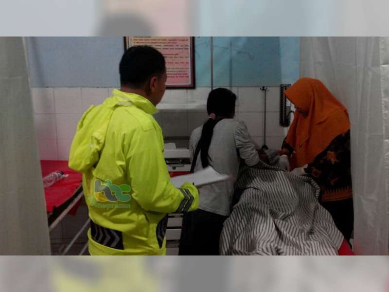 Diduga Akibat Hujan Lebat, Kecelakaan Motor di Ngraho Tiga Orang Luka-Luka