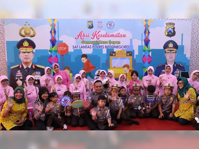 Sat Lantas Polres Bojonegoro Gelar Aksi Keselamatan Generasi Masa Depan