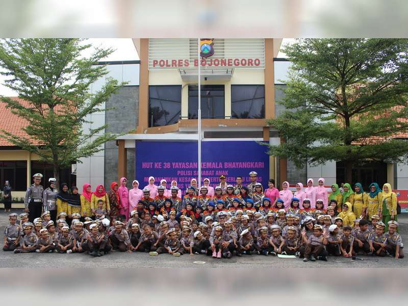 "Open House" Polisi Sahabat Anak, Kapolres Bojonegoro Terima Tamu Anak-Anak TK