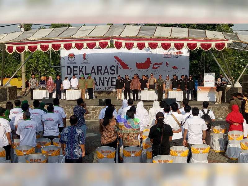 KPU Gelar Deklarasi Kampanye Damai Pemilukada Bojonegoro