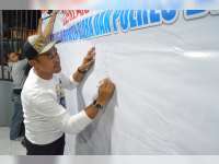 Kapolres dan Wartawan Deklarasi Pilkada Damai di Blora