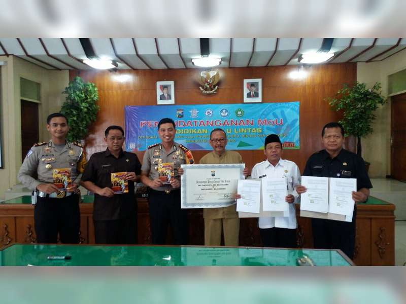 Polres Bojonegoro Tanda-Tangani MOU Edukasi Lantas Usia Dini dengan Disdik dan Kemenag