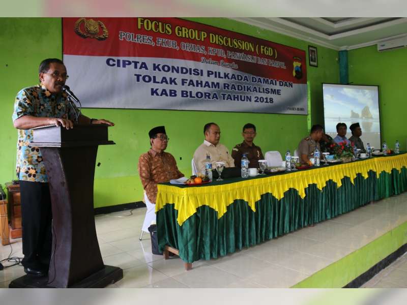 Polres Blora Gelar Cipta kondisi Pilkada Damai dan Tolak Faham Radikalisme