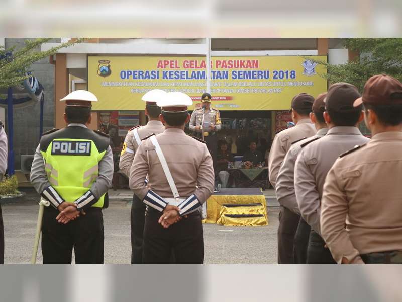 Kapolres Bojonegoro Pimpin Apel Gelar Pasukan, Operasi Keselamatan Semeru 2018