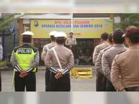 Kapolres Bojonegoro Pimpin Apel Gelar Pasukan, Operasi Keselamatan Semeru 2018